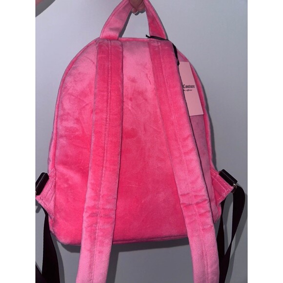 Juicy Couture Pink Lemonade Velour Bling Backpack NEW main image 6